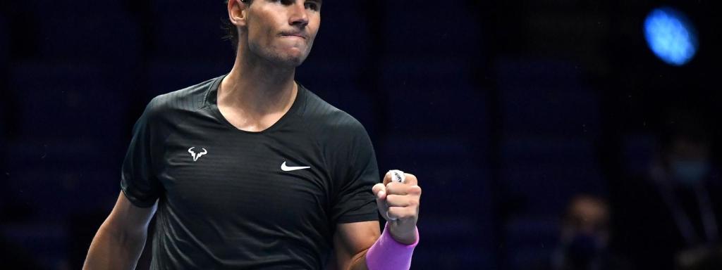 Rafa Nadal, en la Copa de Maestros 2020