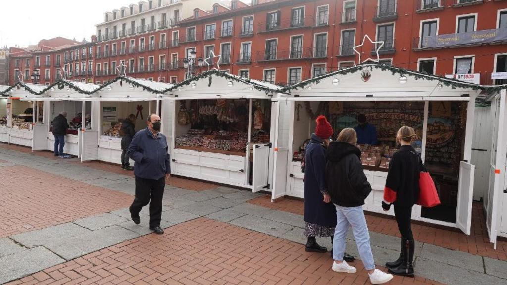 El mercado navideño en Valladolid