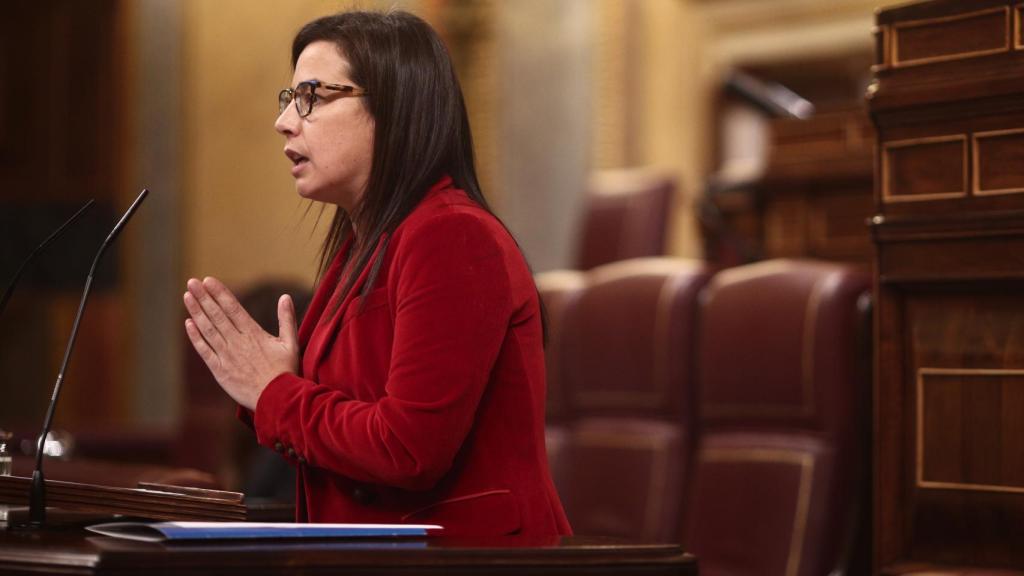 La diputada del Partido Popular, Ana Vázquez Blanco, en la sesión de este martes.