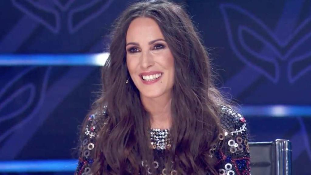 Malú durante la grabación de uno de los programas de 'Mask Singer'.