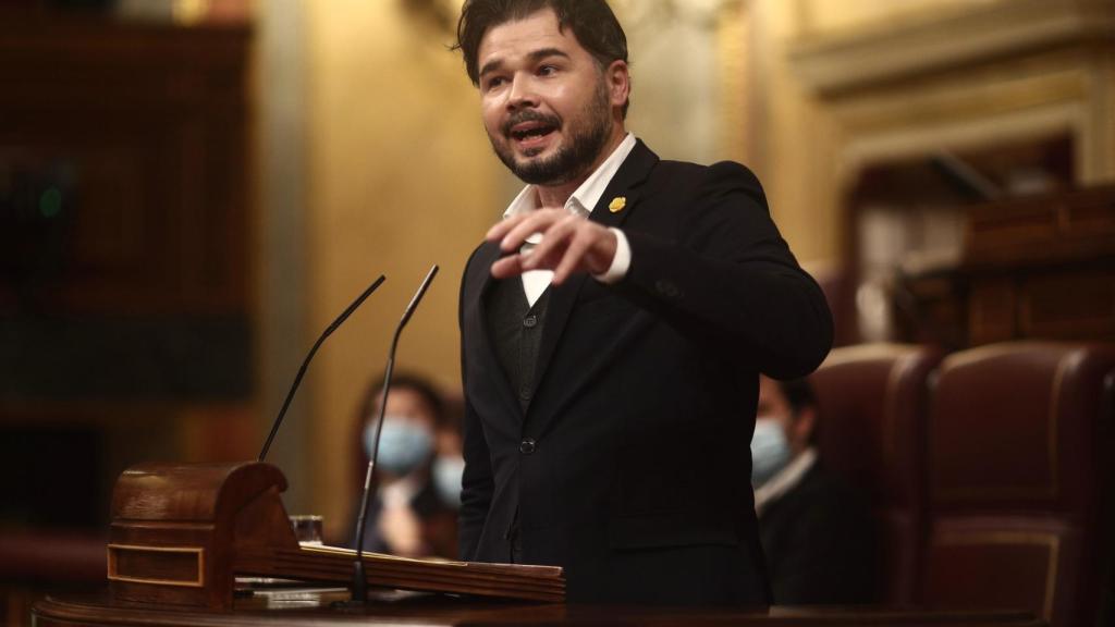 Gabriel Rufián, en el Congreso de los Diputados.