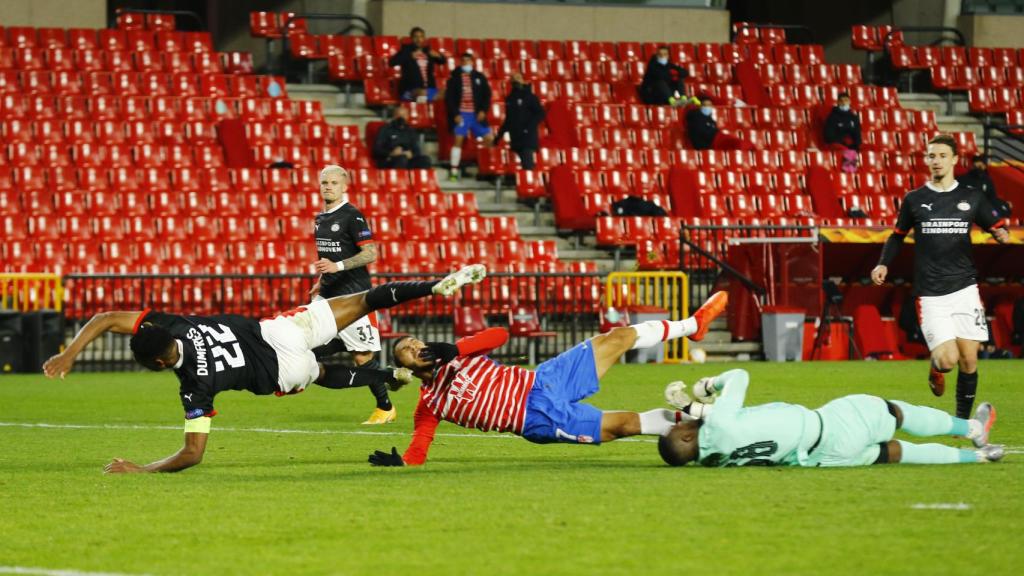 Choque en el Granada-PSV