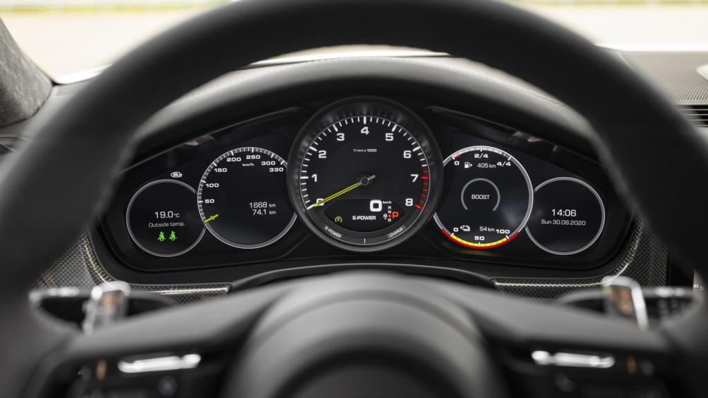 Cuadro de instrumentos del Porsche Panamera.