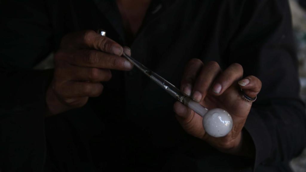 Un consumidor de drogas.