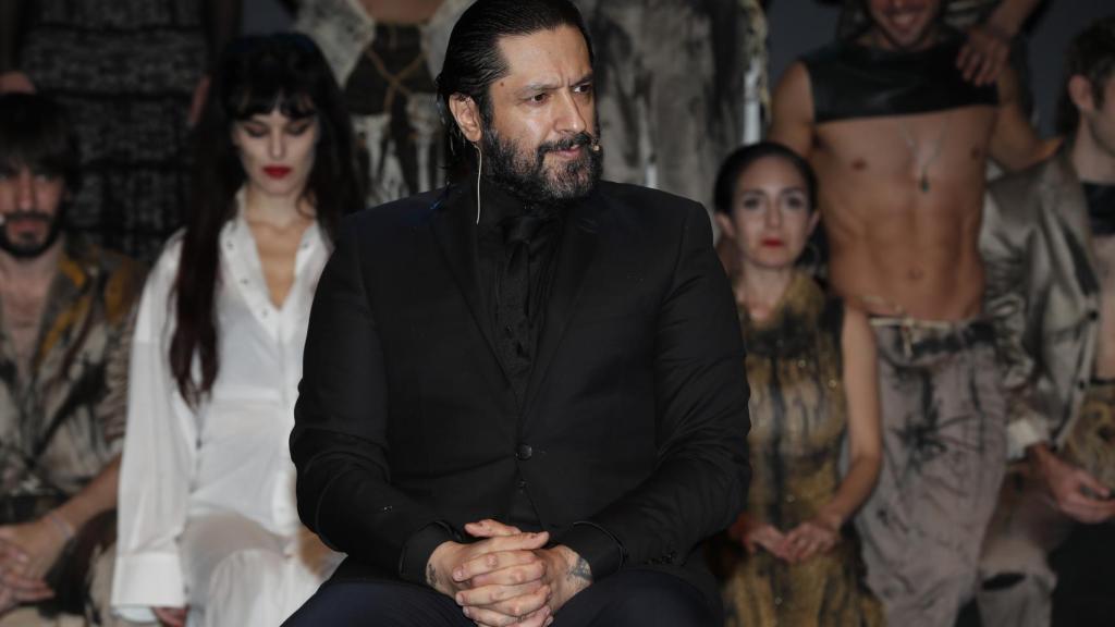 Rafael Amargo en la rueda de prensa de La Latina.