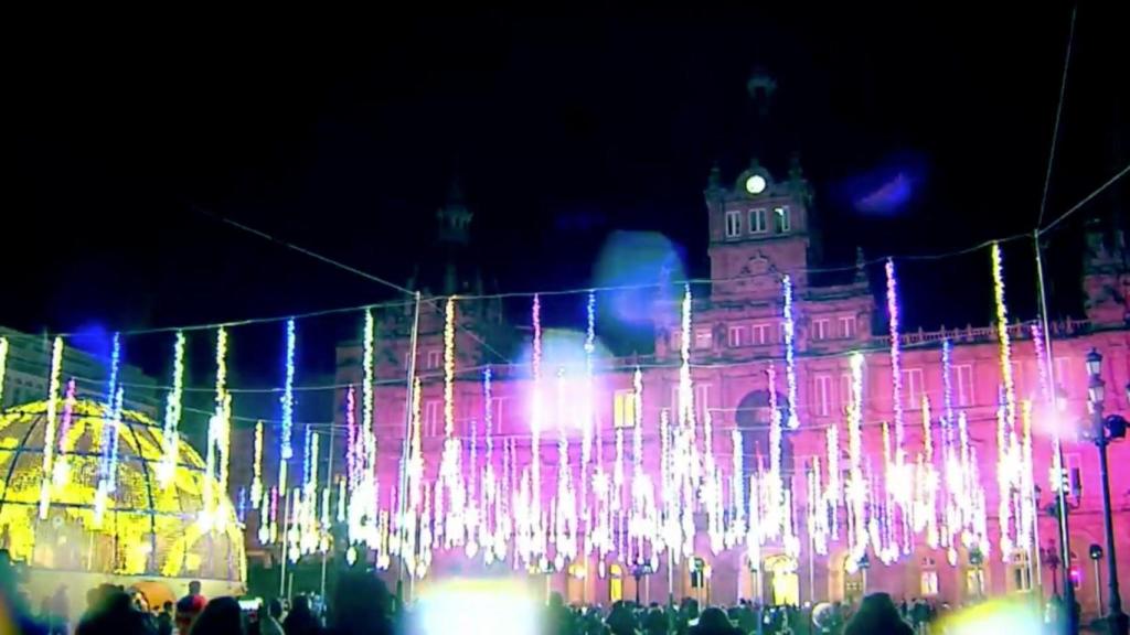 Encendido del alumbrado navideño en A Coruña