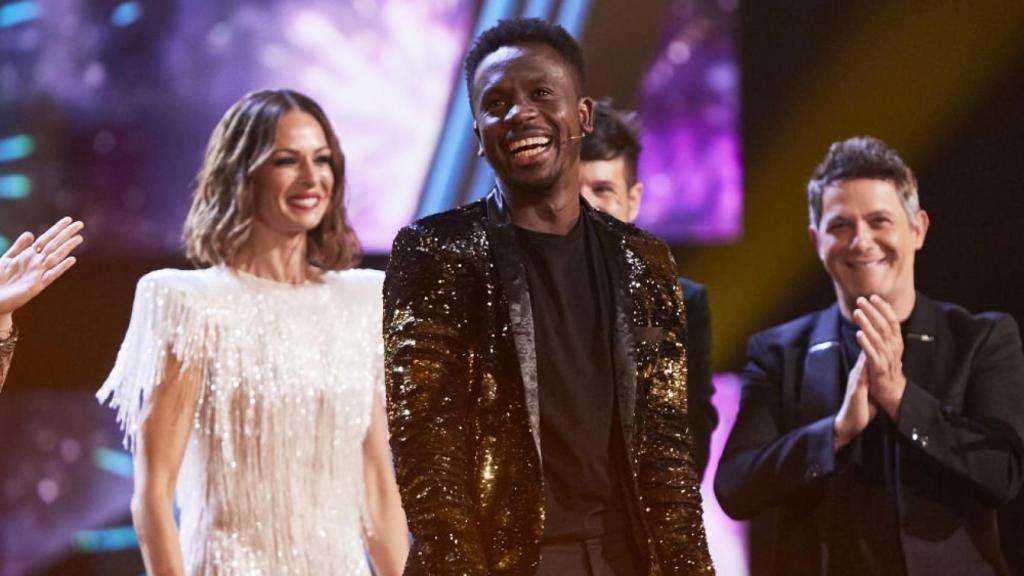 Kelly y los 'coaches', emocionados en la gran final de 'La Voz'.