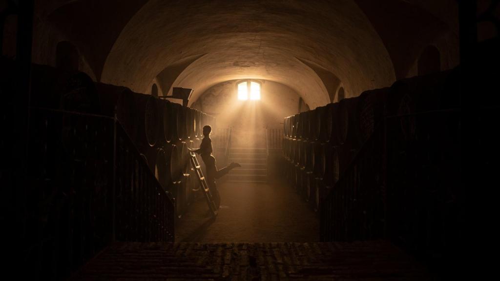 Rodaje de El verano que vivimos en Bodega Tío Pepe.