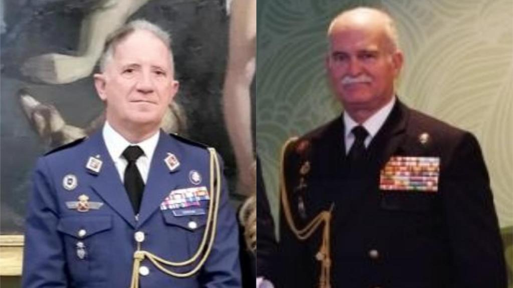El general Emilio Gracia Cirugeda (izquierda) y el almirante Juan Ruiz Casas (derecha).