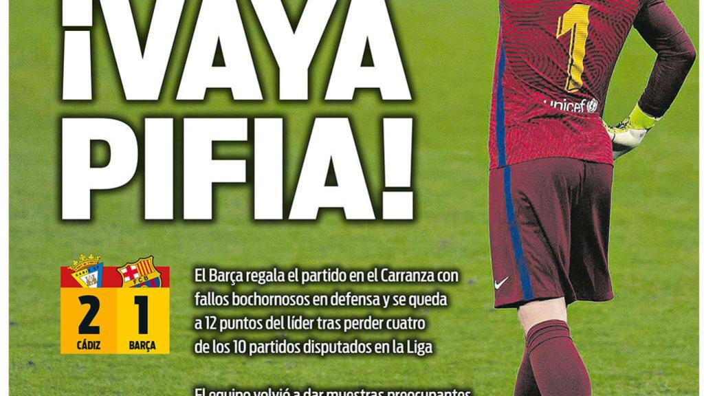 La portada del diario SPORT (06/12/2020)