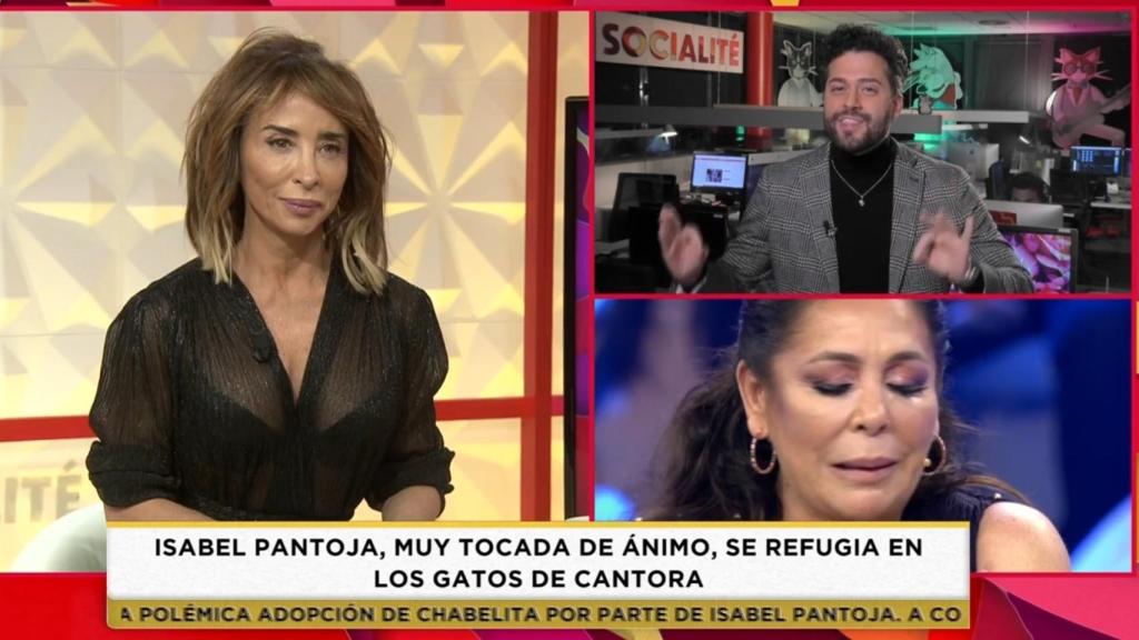 María Patiño se ha emocionado tras ver la iglesia en la que se casó Pantoja porque es donde bautizó a su hijo.