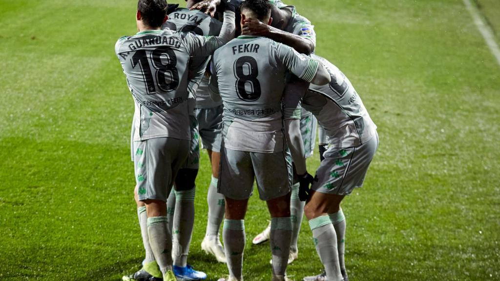 El Betis celebra un gol