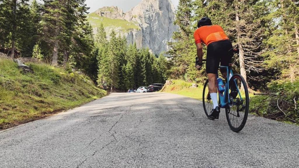 Martí Vigo del Arco en una concentración en Los Alpes