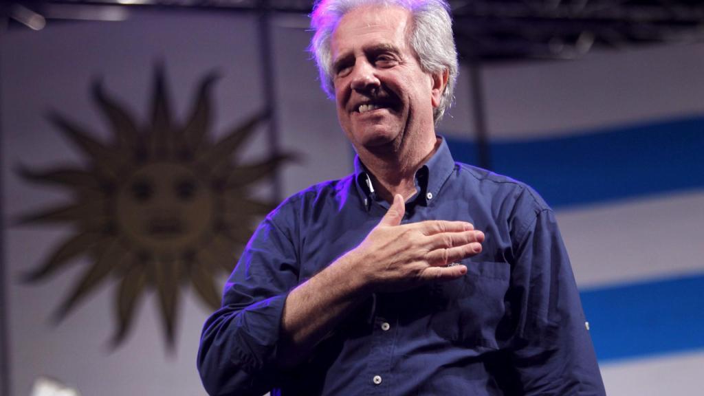 Imagen tomada en Montevideo el 23 de octubre de 2014, del ex presidente uruguayo Tabaré Vazquez.