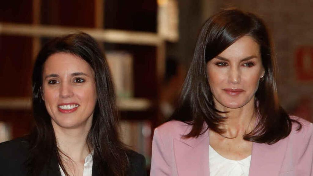 Letizia e Irene Montero, durante su encuentro el pasado mes de marzo.