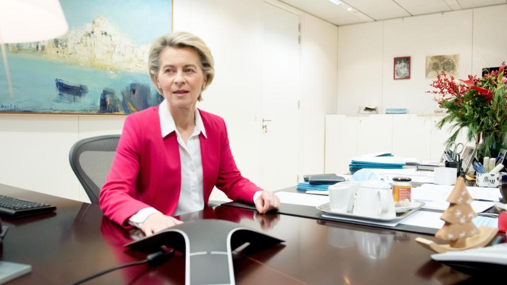 Ursula von der Leyen, durante la conversación telefónica con Johnson este lunes