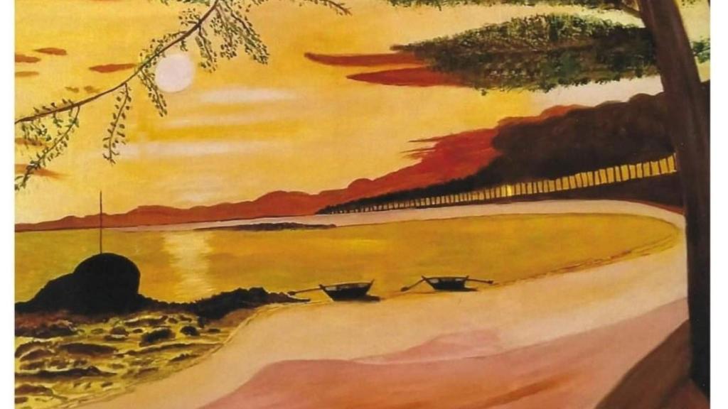 Pintura que luce en el cartel de la exposición