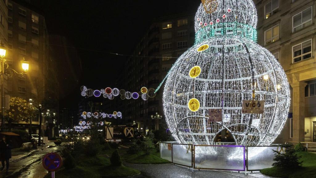 Muñeco de nieve gigante de Rosalía