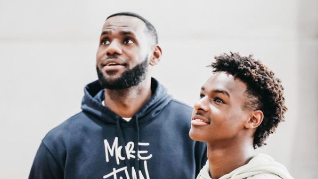 LeBron James y su hijo Bronny