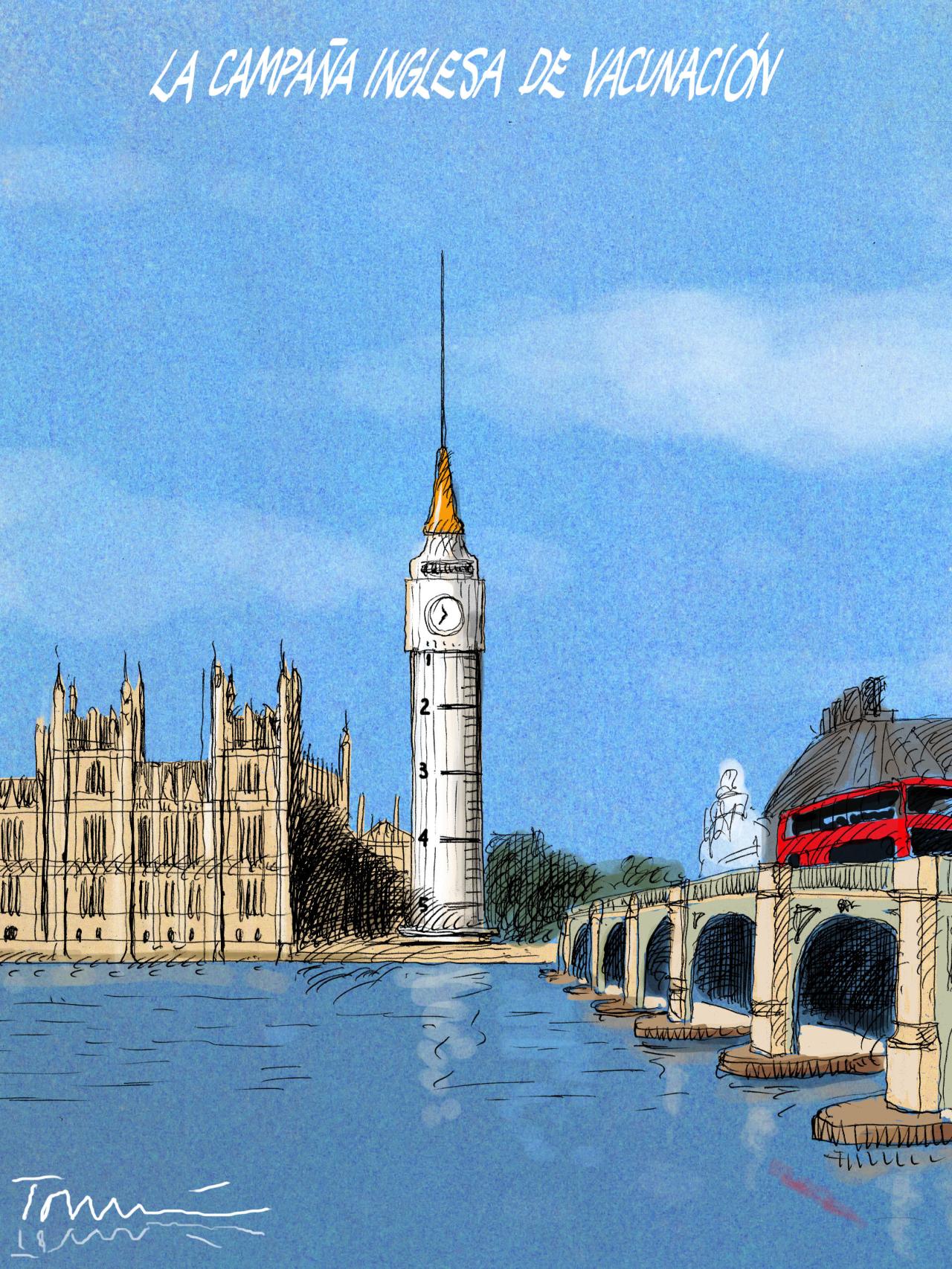 La campaña inglesa de vacunación