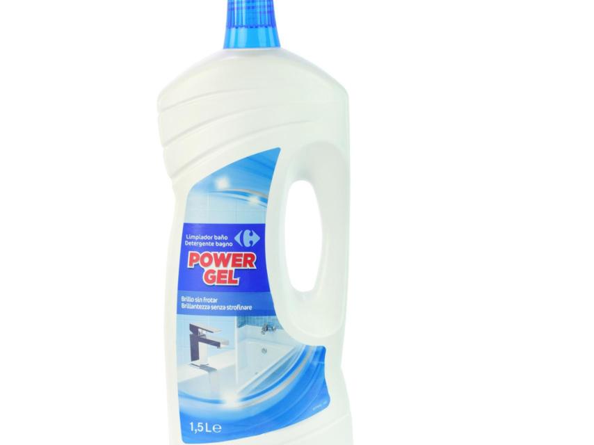 Limpiador de baños de marca blanca Carrefour.