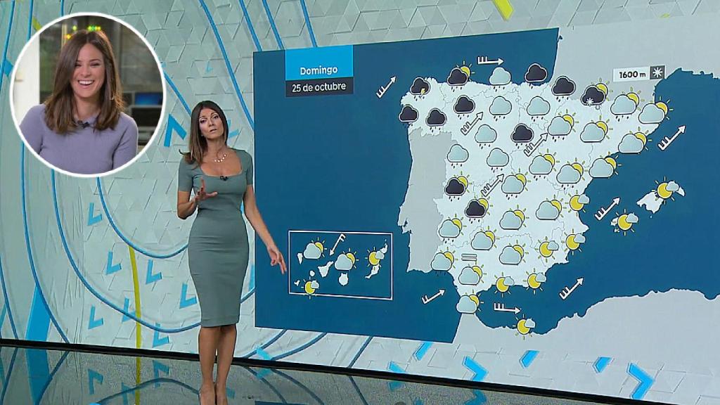 Himar González, junto a su sustituta, en un fotomontaje de JALEOS.