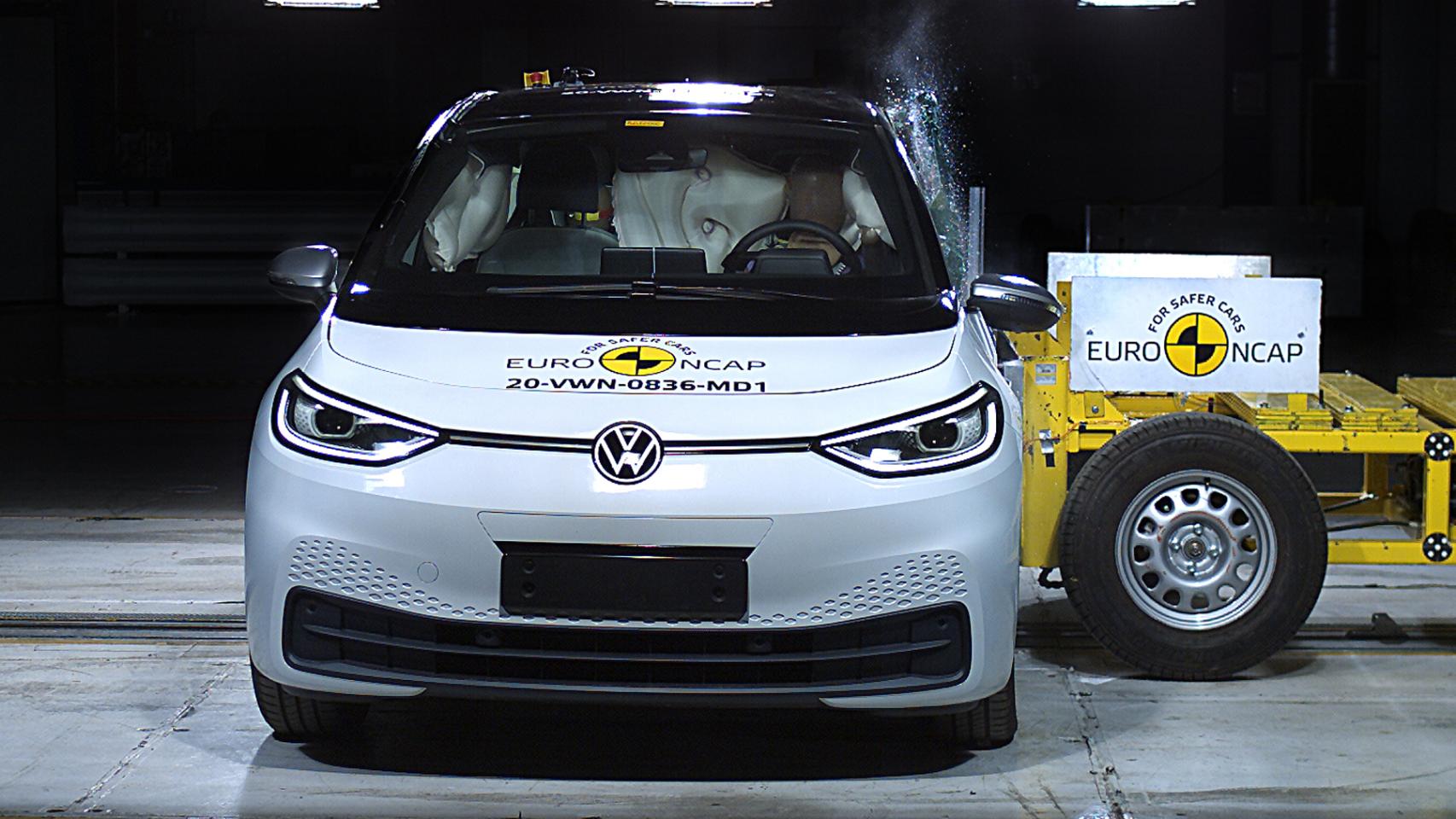 Volkswagen ID.3 en las pruebas de choque.