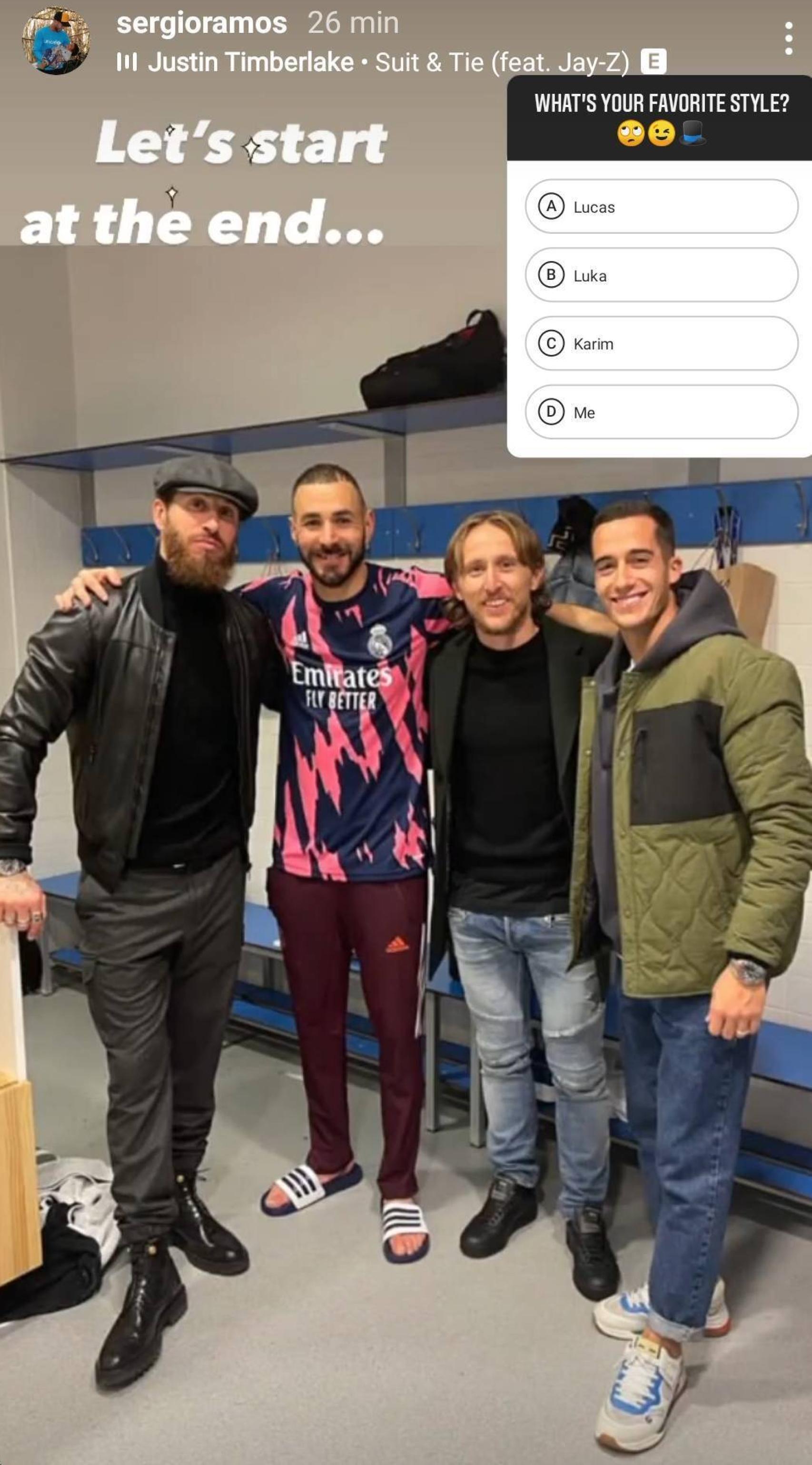 La votación de Sergio Ramos sobre los looks en el Real Madrid