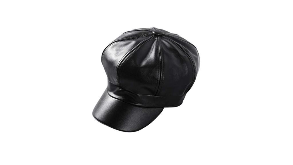 Gorro de cuero sintético