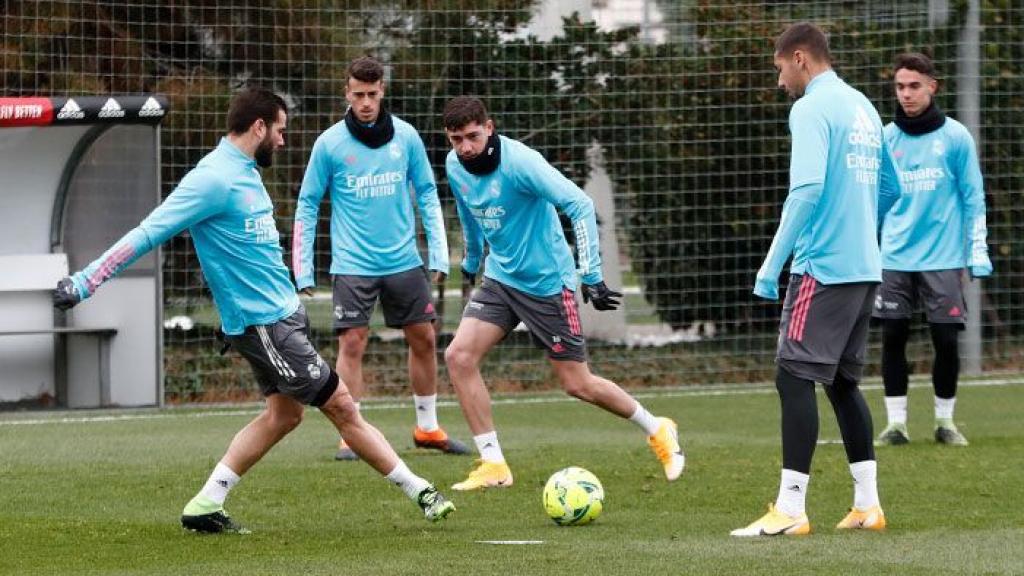 Fede Valverde se entrena con el Real Madrid