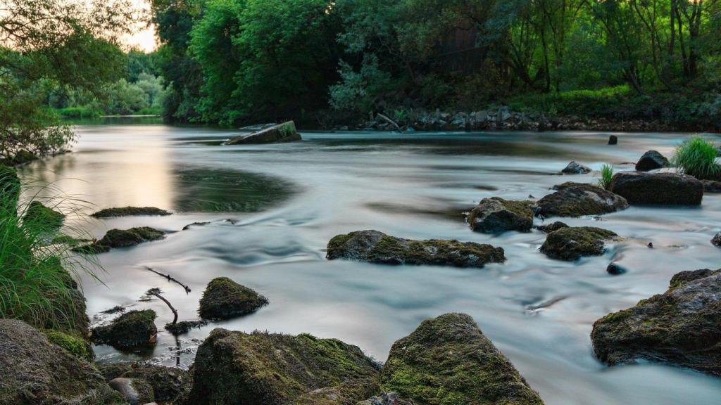 Río Tea a su paso por Salvaterra de Miño.