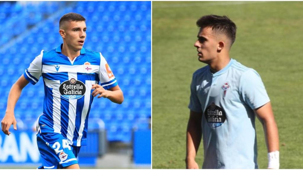 Un vigués en el Dépor y un coruñés en el Celta: la historia de Juan Rodríguez y Diego Pampín