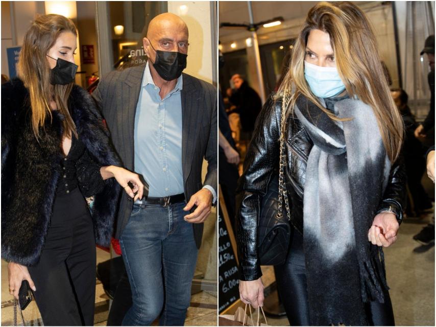 Kiko Matamoros, Marta López Álamo y Makoke a la salida de 'Yerma'.