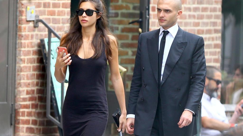 Crusset junto a su novio, Maggio Cipriani, por las calles de Nueva York.