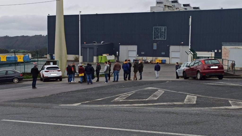 Trabajadores en las instalaciones de Siemens Gamesa, en As Somozas (A Coruña).
