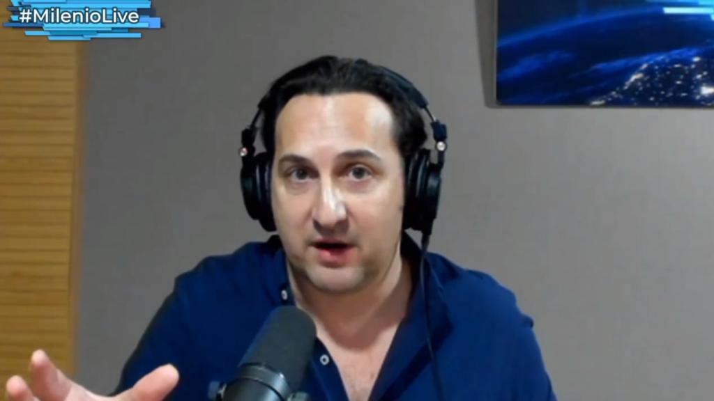 Iker Jiménez, en 'Milenio live', sin la compañía de Carmen Porter.