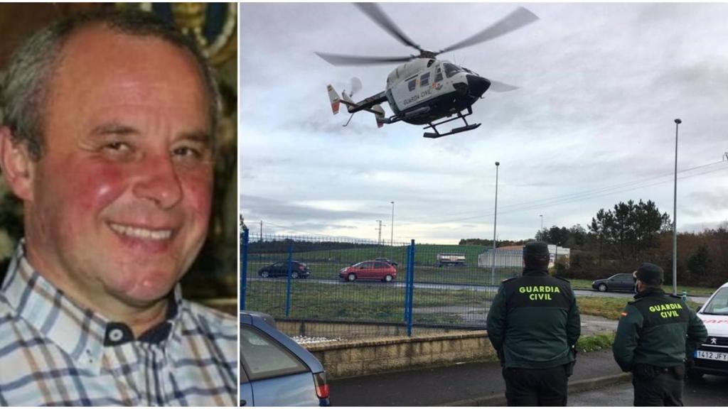 Dispositivo con medios aéreos y voluntarios en la búsqueda del vecino de Baio (A Coruña)