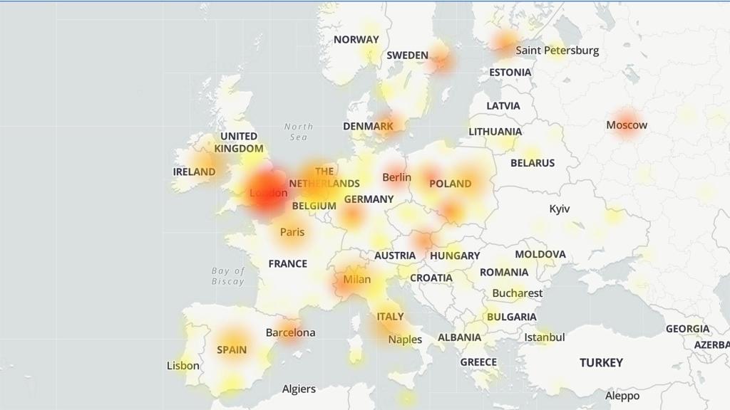 Mapa de fallos de Google