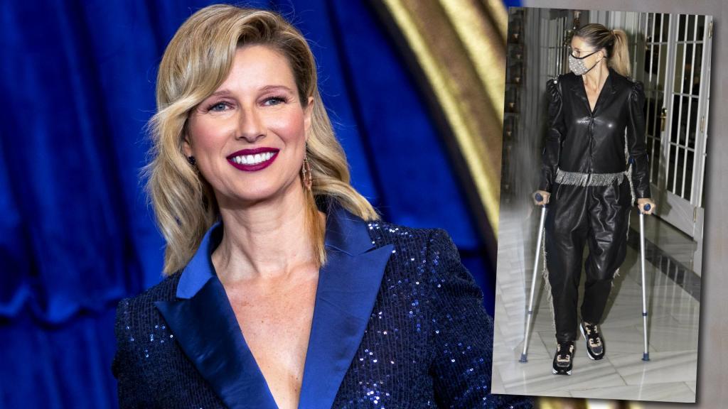 Anne Igartiburu ha sorprendido a todos en su último evento, al que acudió apoyada en dos muletas.