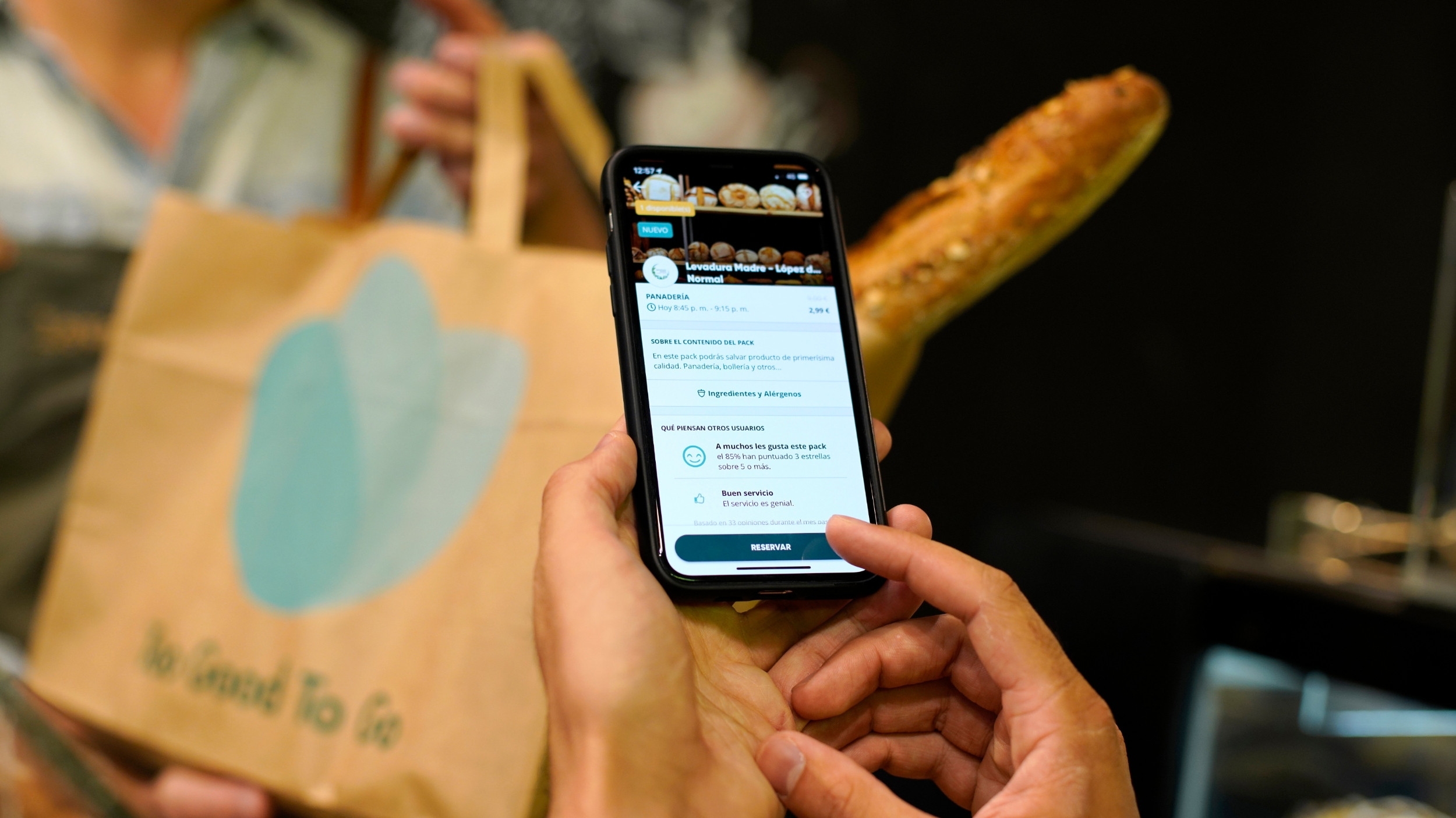 Reserva de un pack sorpresa a través de la app