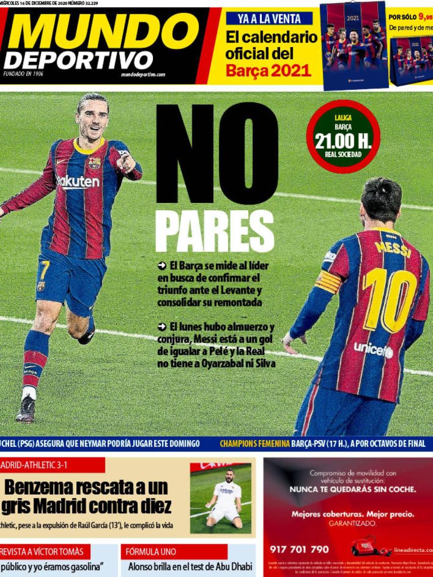 Portada Mundo Deportivo