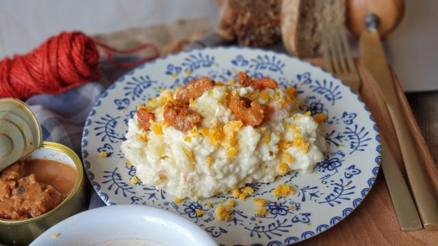 Ensaladilla rusa de erizos