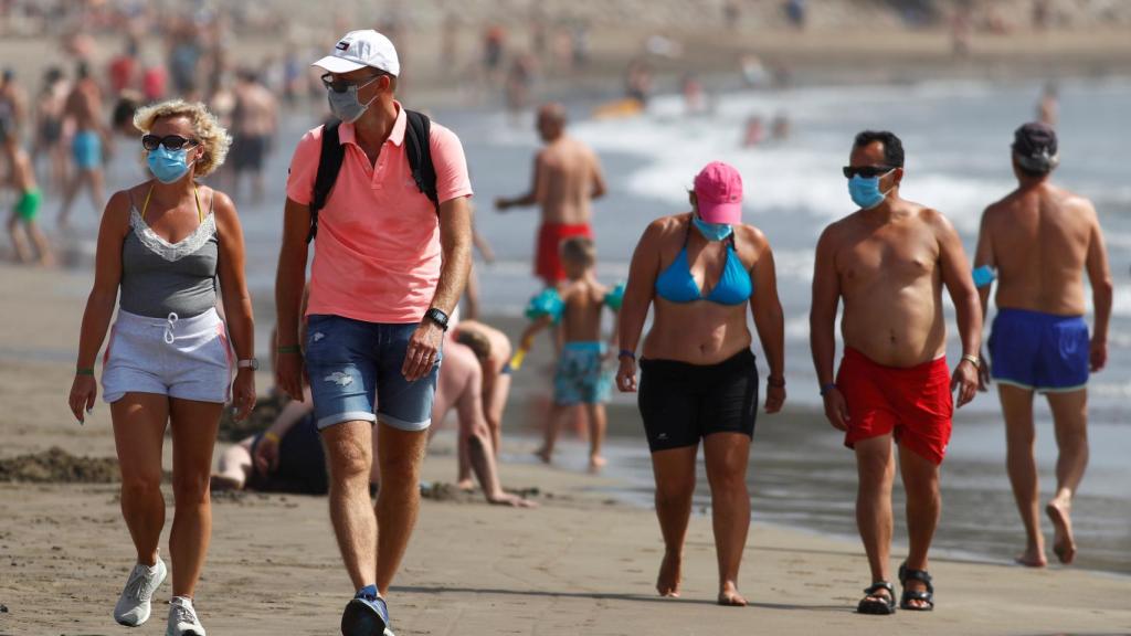 Turistas en Gran Canarias.