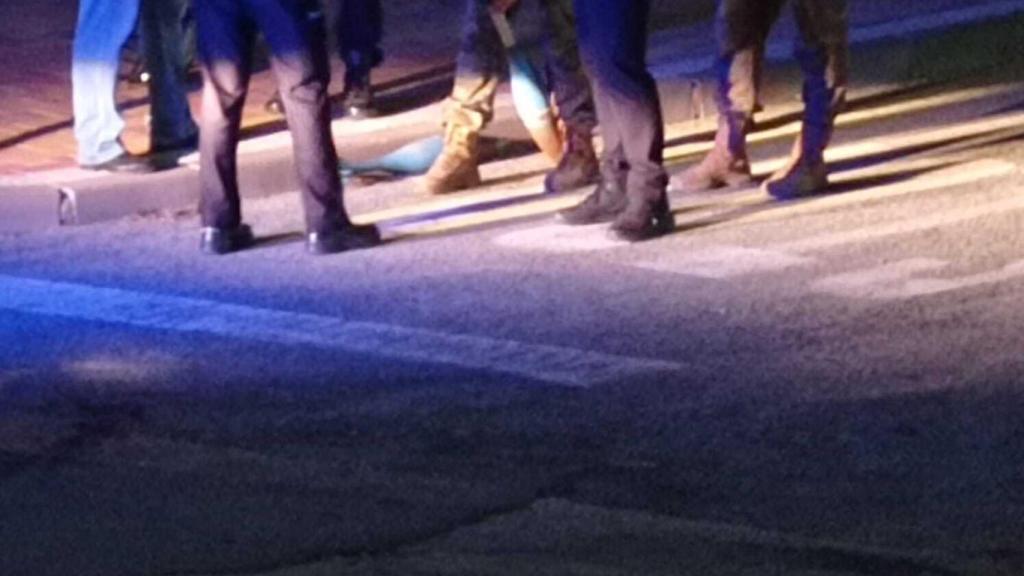 La Policía y el Ejército, durante el operativo.