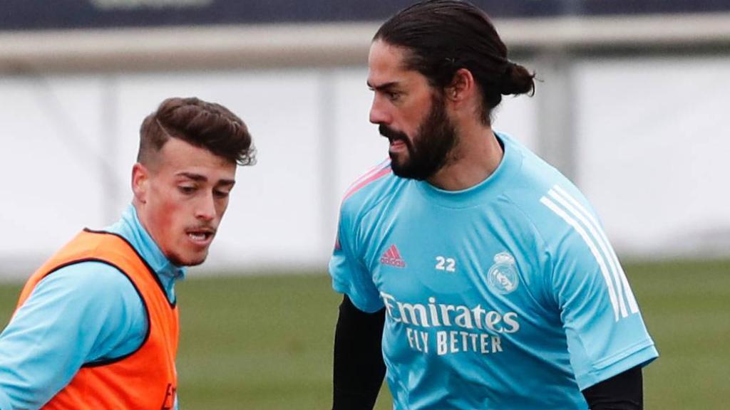 Isco, durante un entrenamiento del Real Madrid