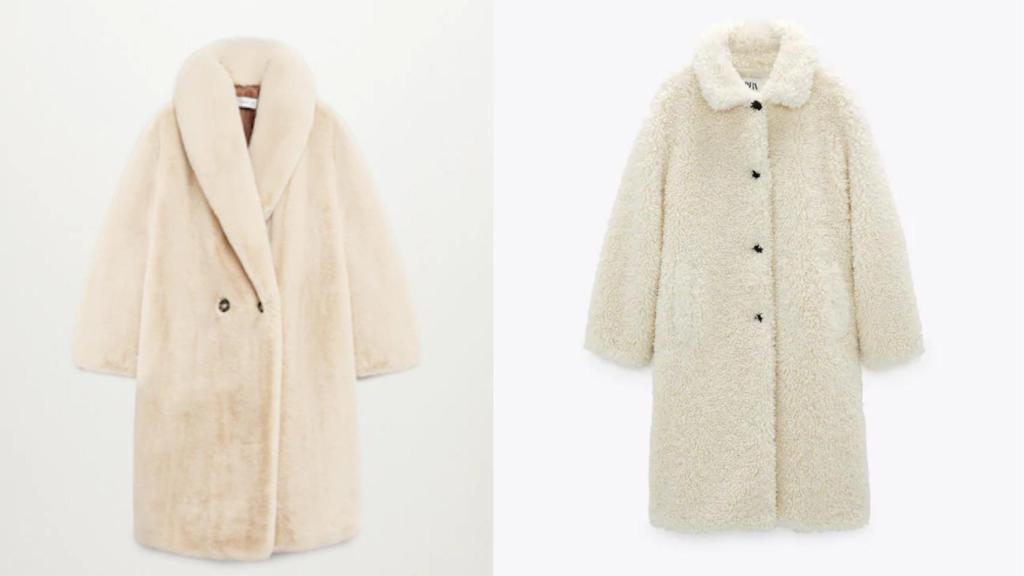 A la izquierda se encuentra el modelo de Mango y a la derecha el de Zara, ambos similares al de la 'influencer'.