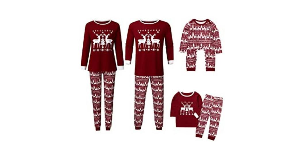 Pijama navideño de reno