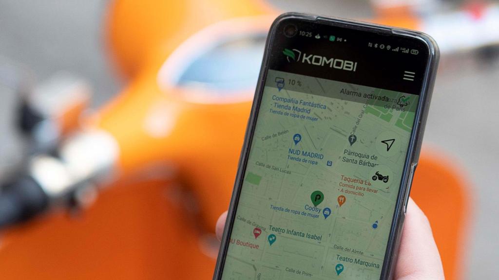 Aplicación de Komobi.