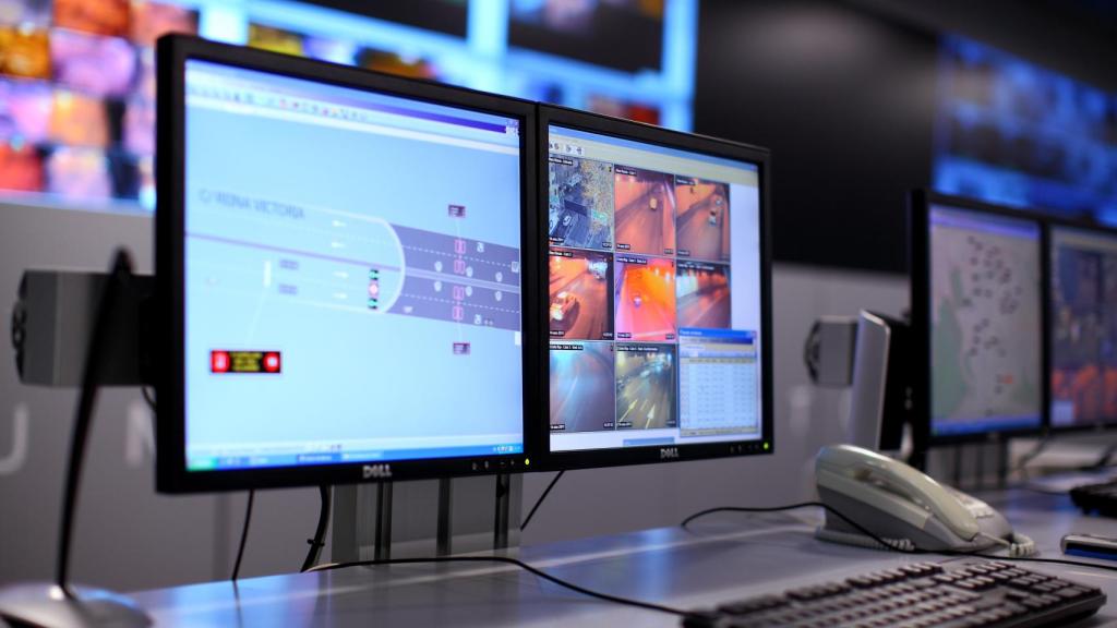 Centro de control de Calle 30, en Madrid.