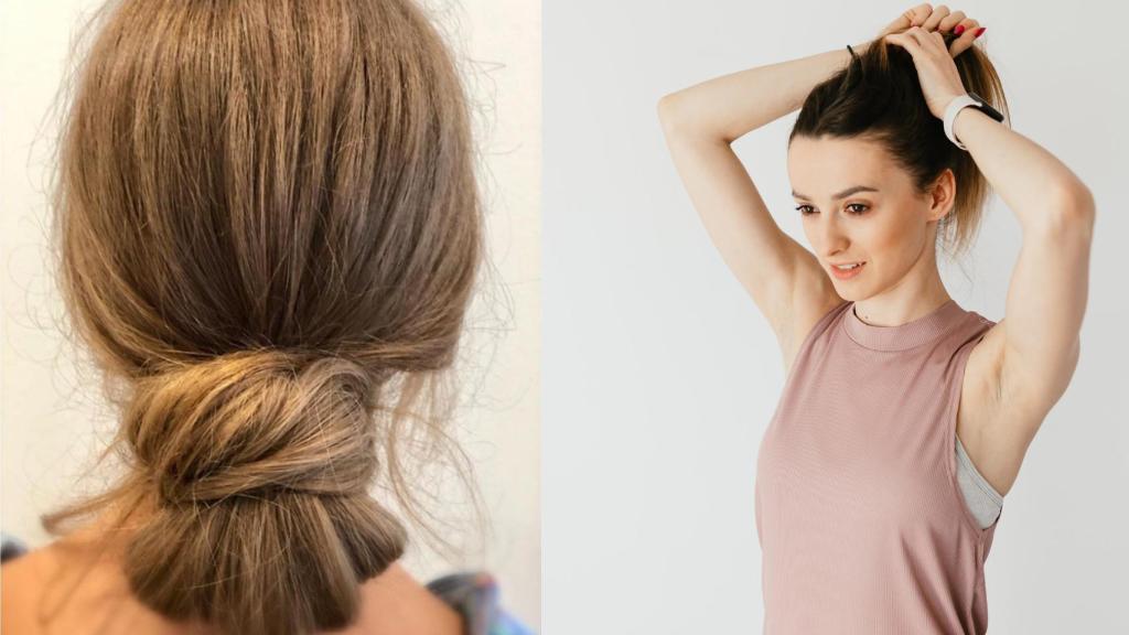 El moño bajo se posiciona como una opción perfecta y rápida para estas fechas.